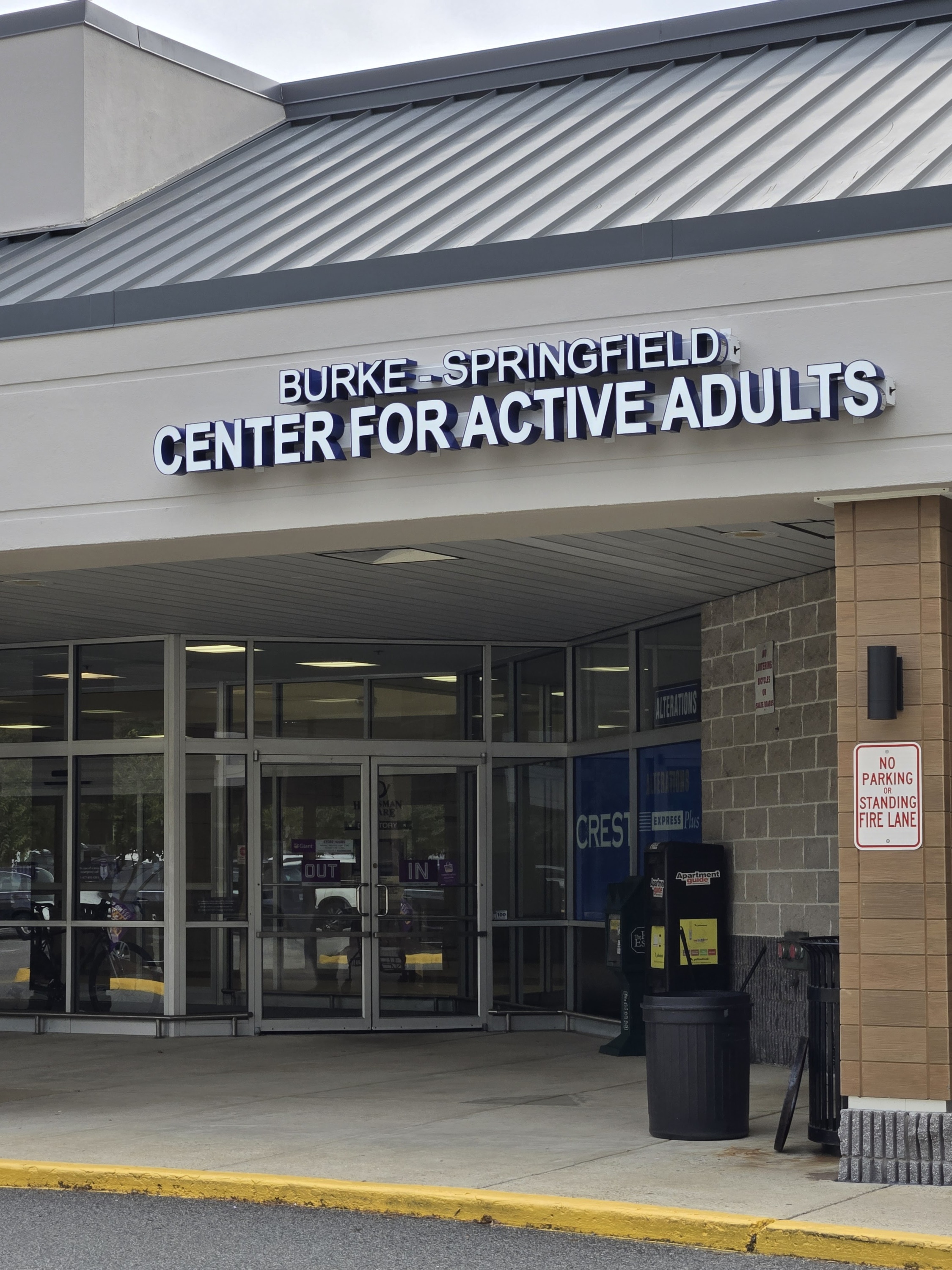Burke Springfield Center for Active Adults exterior