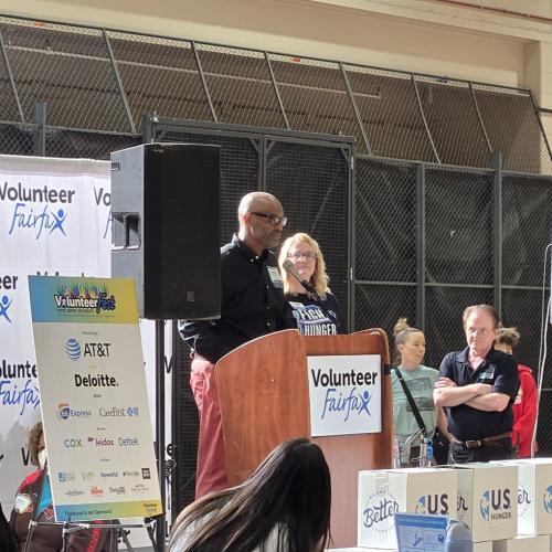 Dr. Michael Becketts at podium