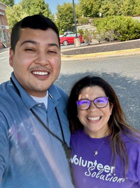 Miguel Flores and Carol Wright