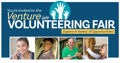Venture into Volunteering Banner