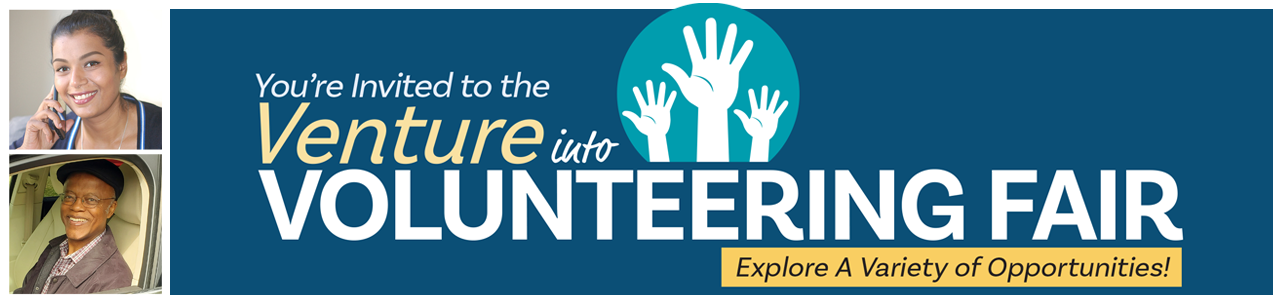 Venture into Volunteering Banner