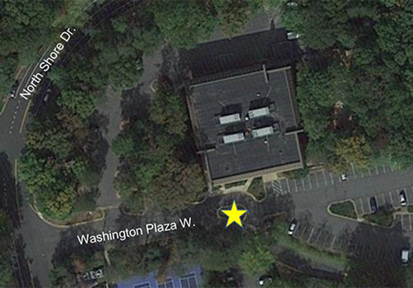 map arial view drop box location Lake Anne REston