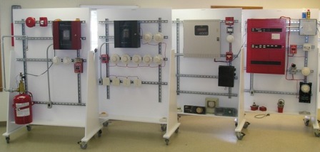 Fire alarm system scenerio boards