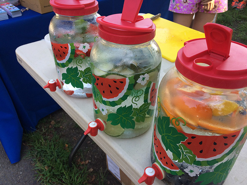 Flavored water containers