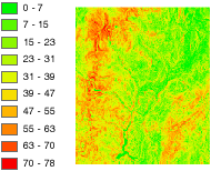 Diagram representing percent slope Diagram representing percent slope