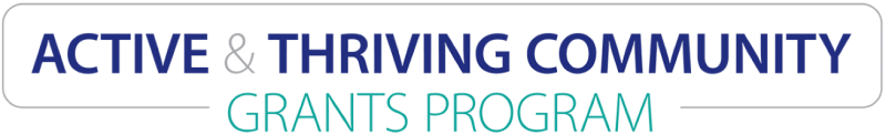 logo for the Active and Thriving Communities Grant Program