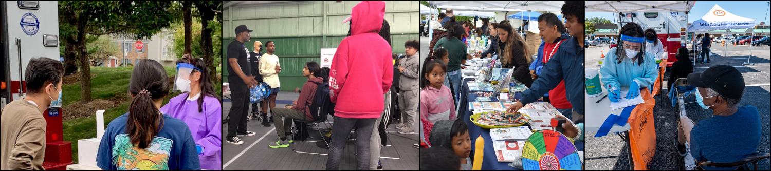 photo strip of public health services in the community