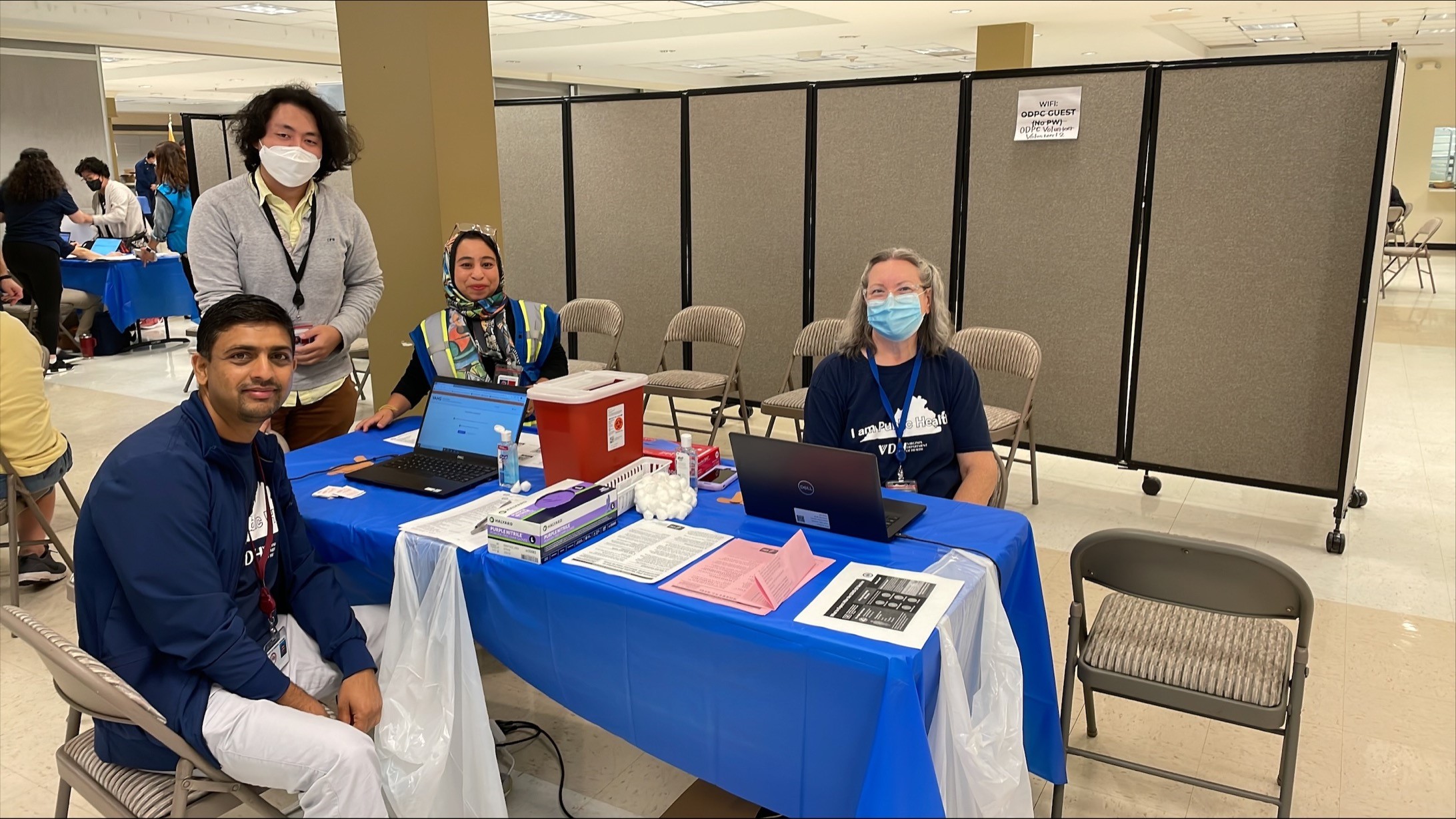 Staff at Korean Community Service Center health fair