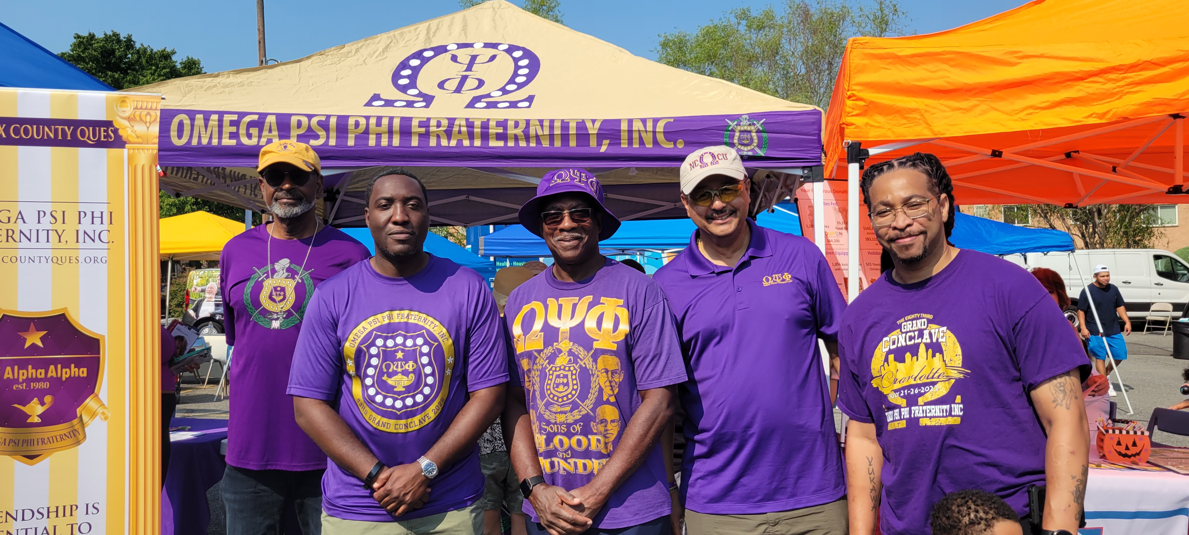 Omega Psi Phi Fraternity, Inc. members and their information table