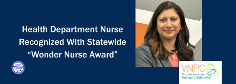 Health Department Nurse Recognized With Statewide “Wonder Nurse Award” Health Department Nurse Recognized With Statewide “Wonder Nurse Award”