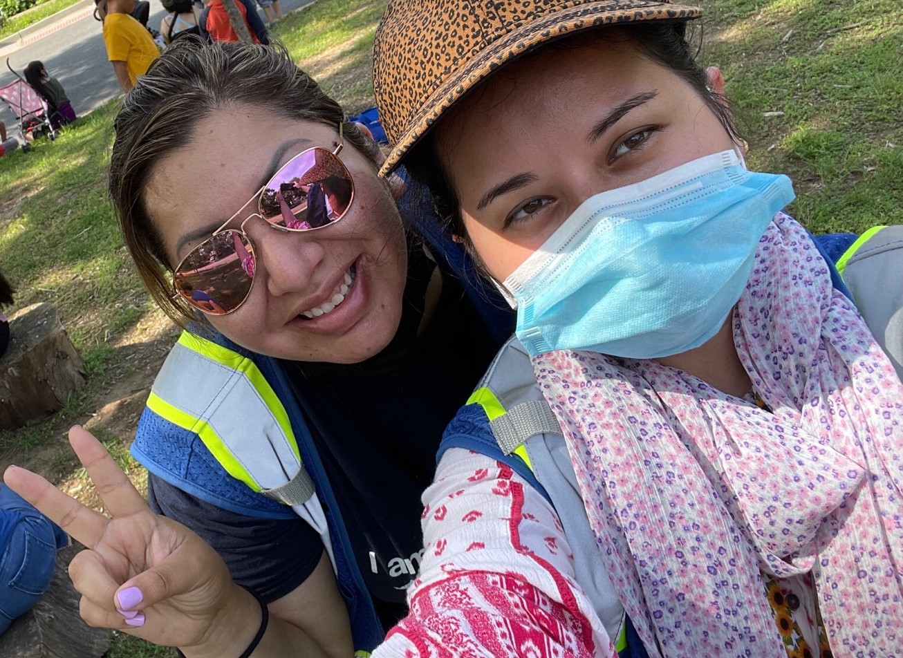 Community health workers at Bailey's Elementary School