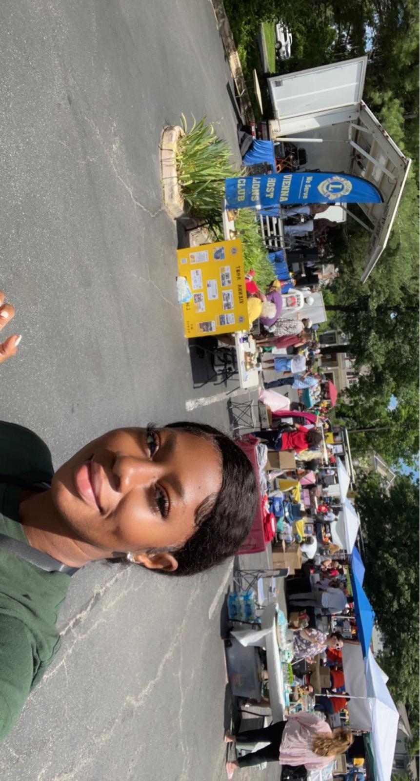 Community health worker at Juneteenth cookout