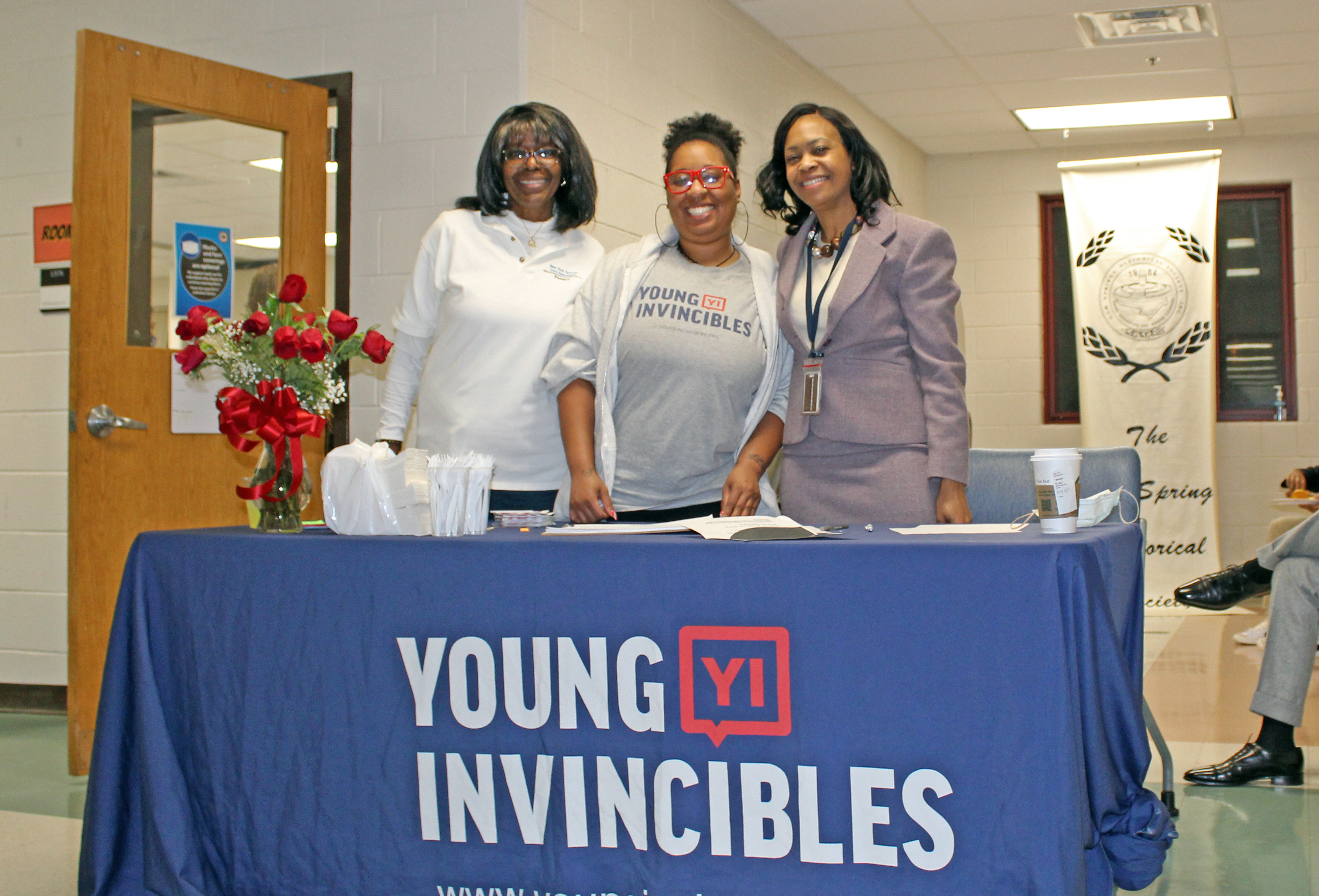 Fairfax County and Young Invincibles team members support the event