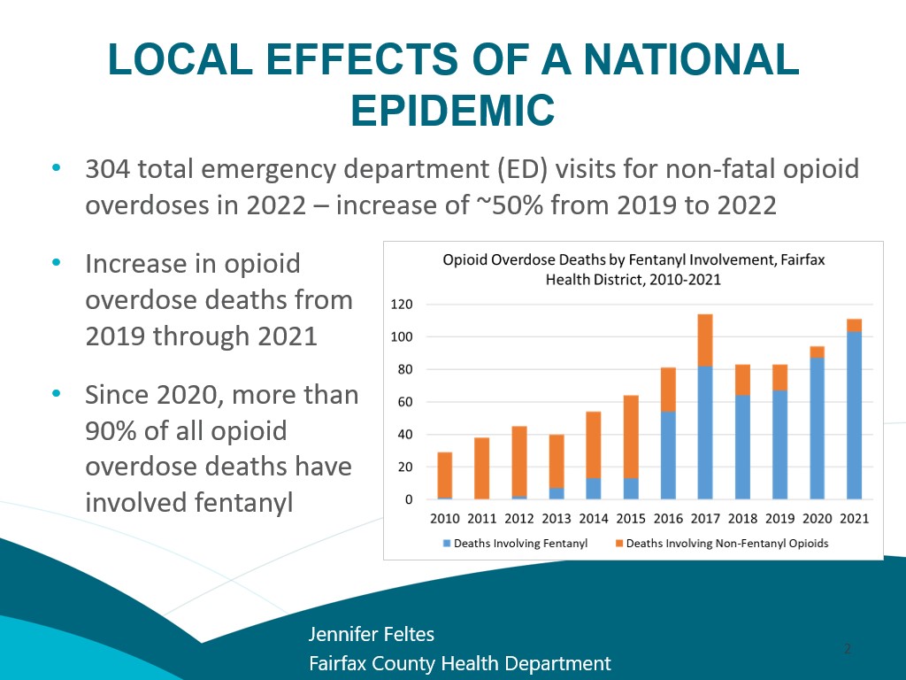 Graph and text on local effects of a national epidemic