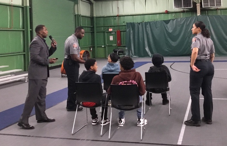 Attendees learn about police stops