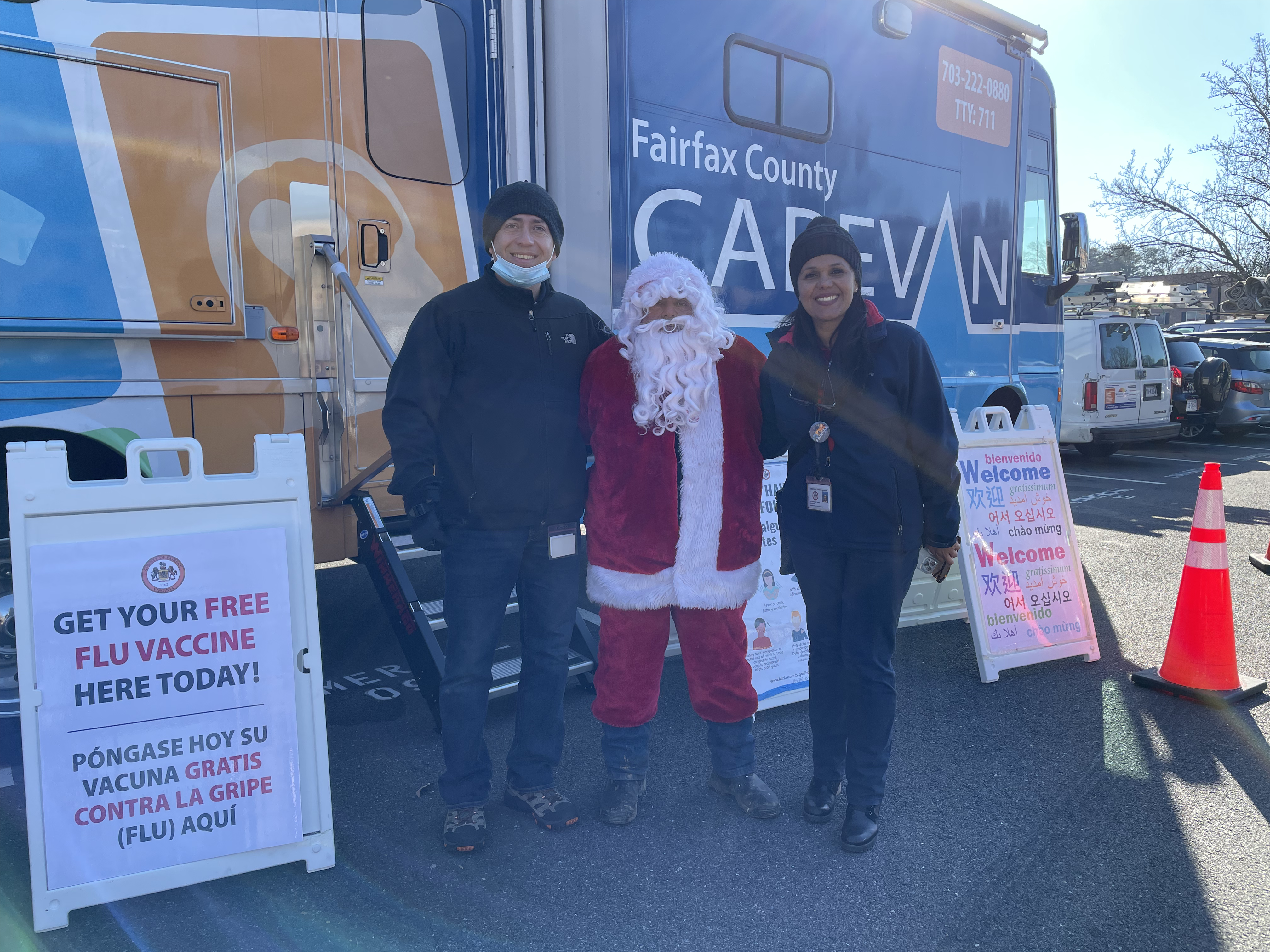 Santa, Carla and Javier