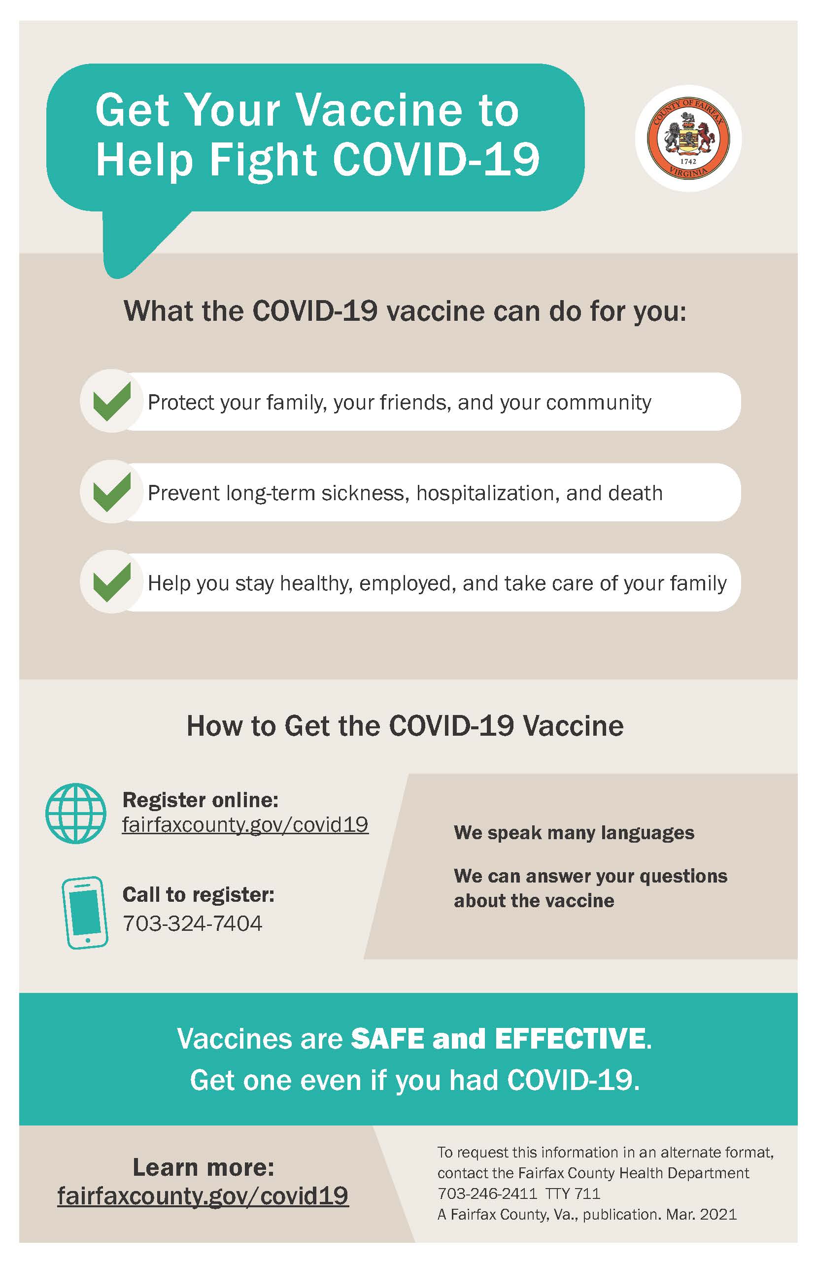 Get Your Vaccine to Help Fight COVID-19