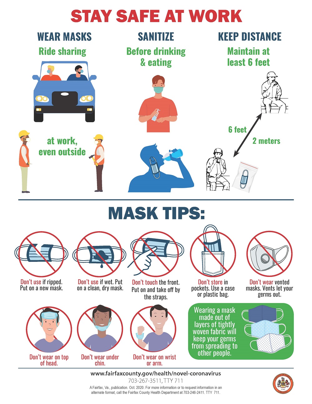 Stay Safe at Work Infographic