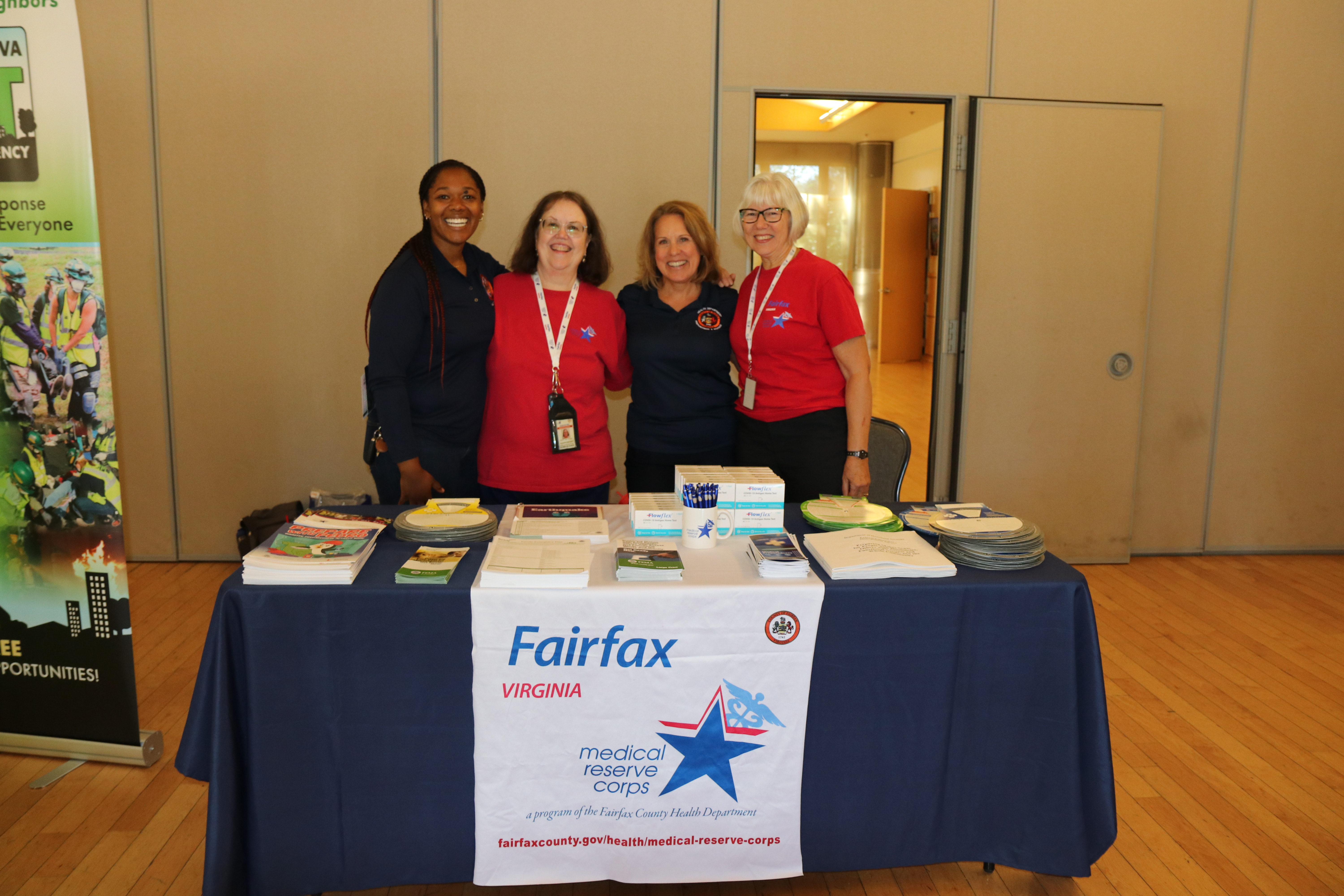MRC volunteers at an emergency preparedness and response event