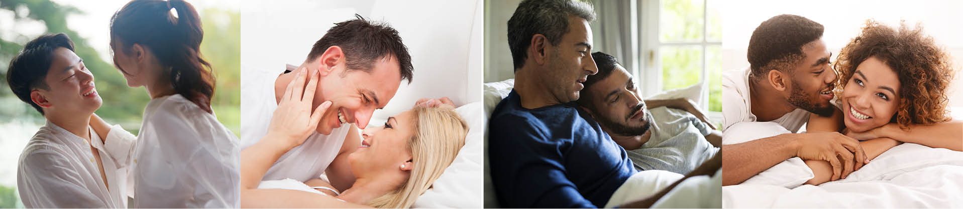 photo strip of 4 happy couples