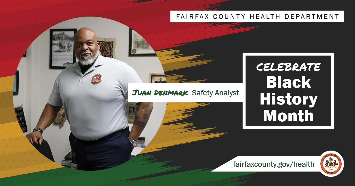 Image of Juan Denmark at work at the Health Department