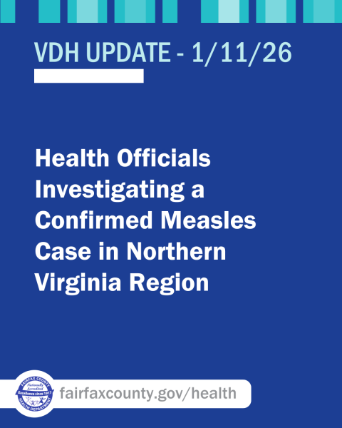 VDH update on measles case in Northern Virginia