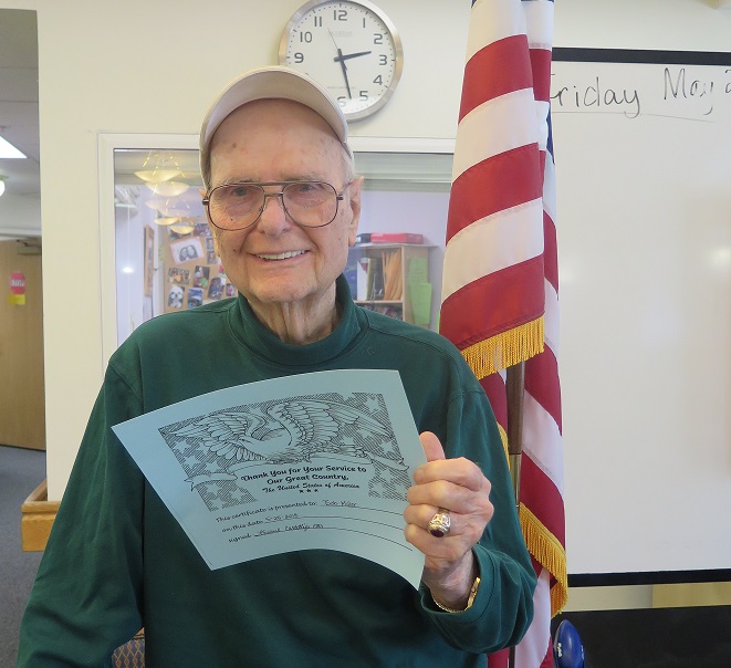 Bob is a participant in Herndon Harbor Adult Day Health Care