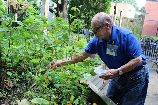 When outside gardening, be sure to wear insect repellent