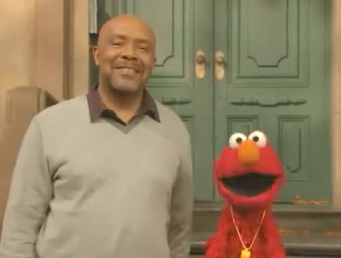 Gordon and Elmo from Sesame Street