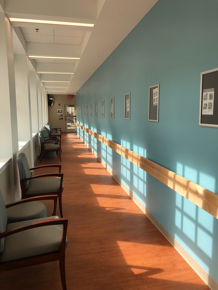 Indoor walking path at Lewinsville Adult Day Health Care