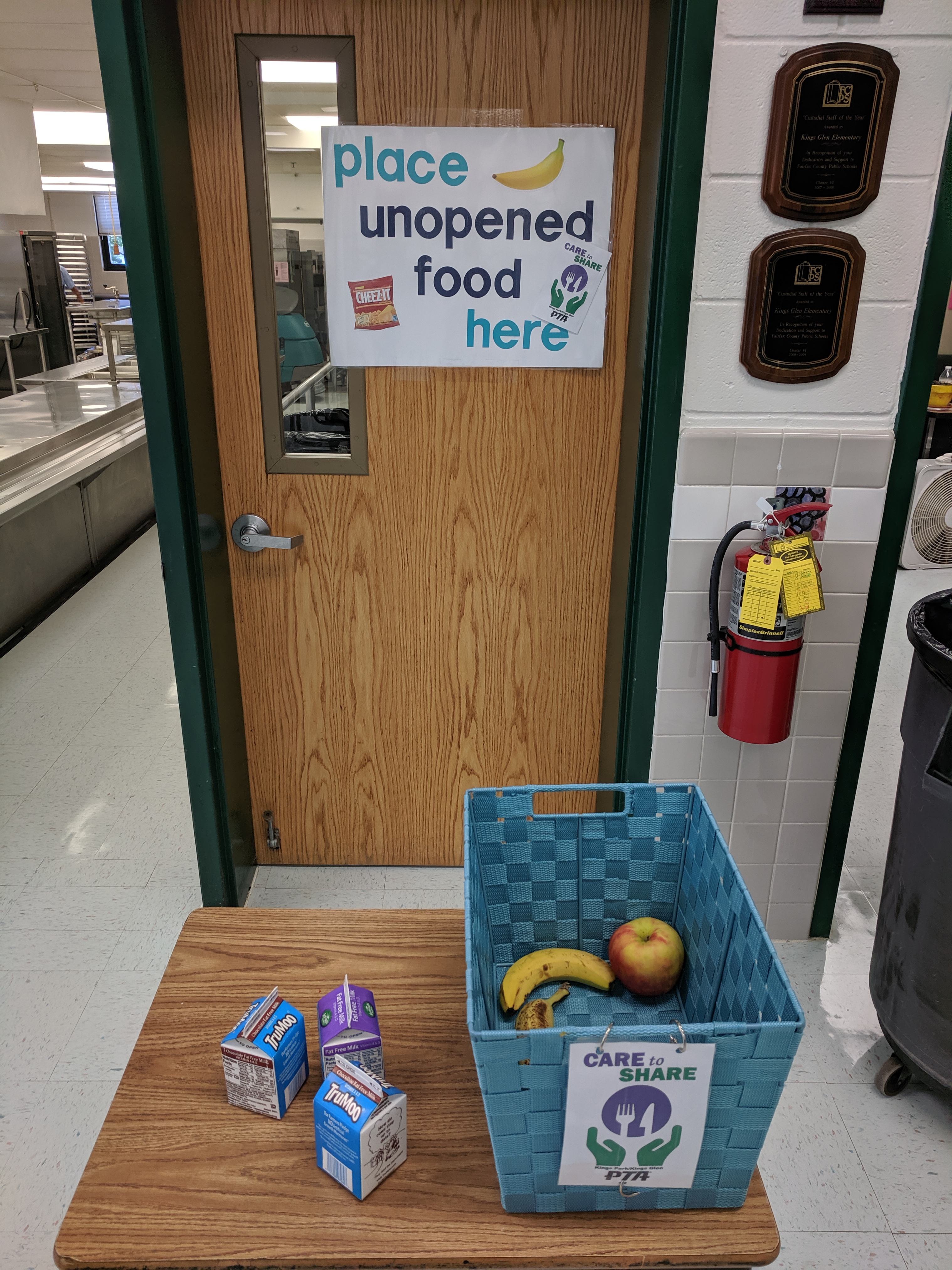 Care to Share station at a local school