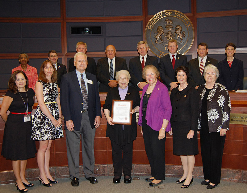 Health Care Advisory Board members with Fairfax Board of Supervisors