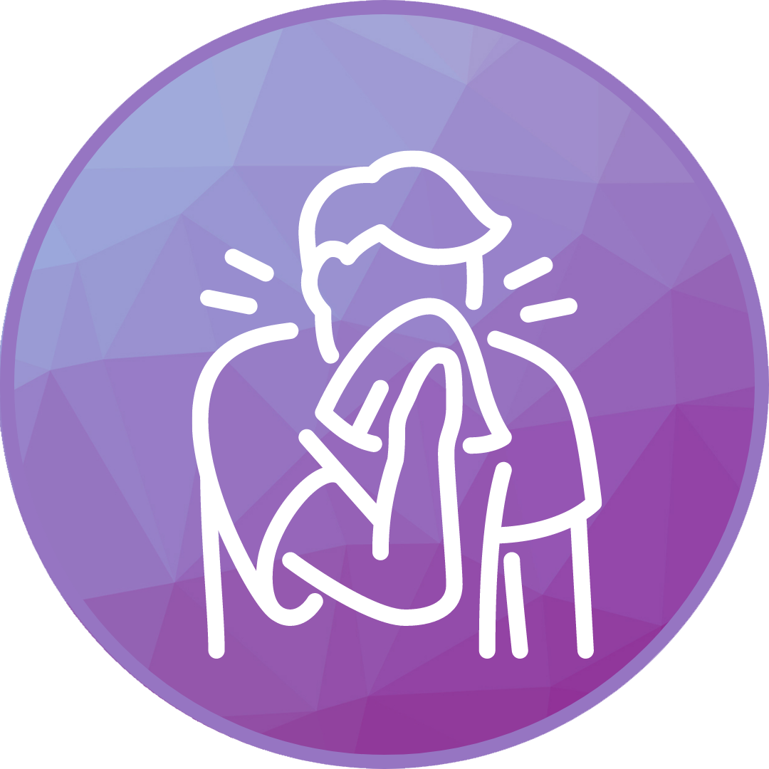 icon of person coughing into a tissue