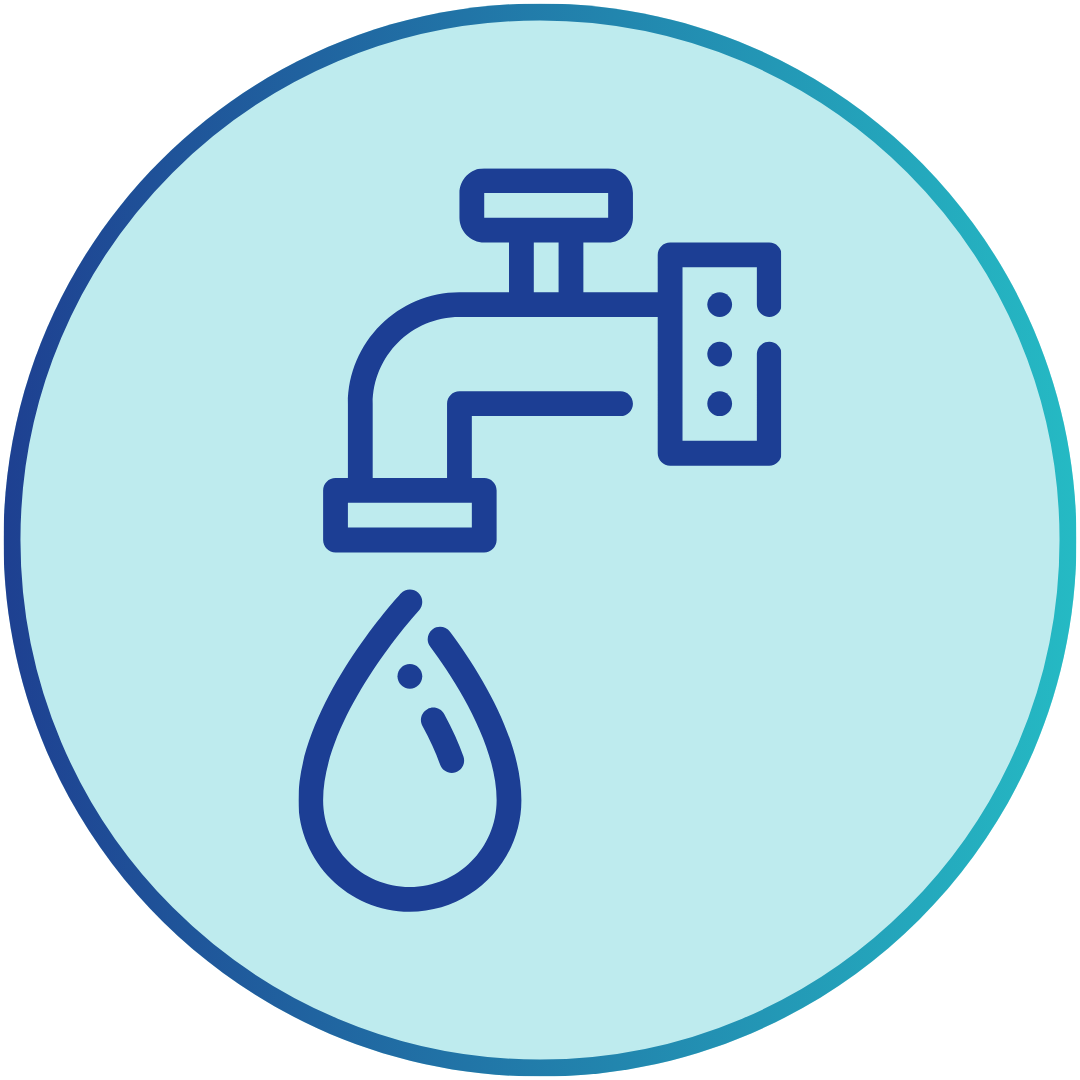 icon of a faucet with a drop of water falling out