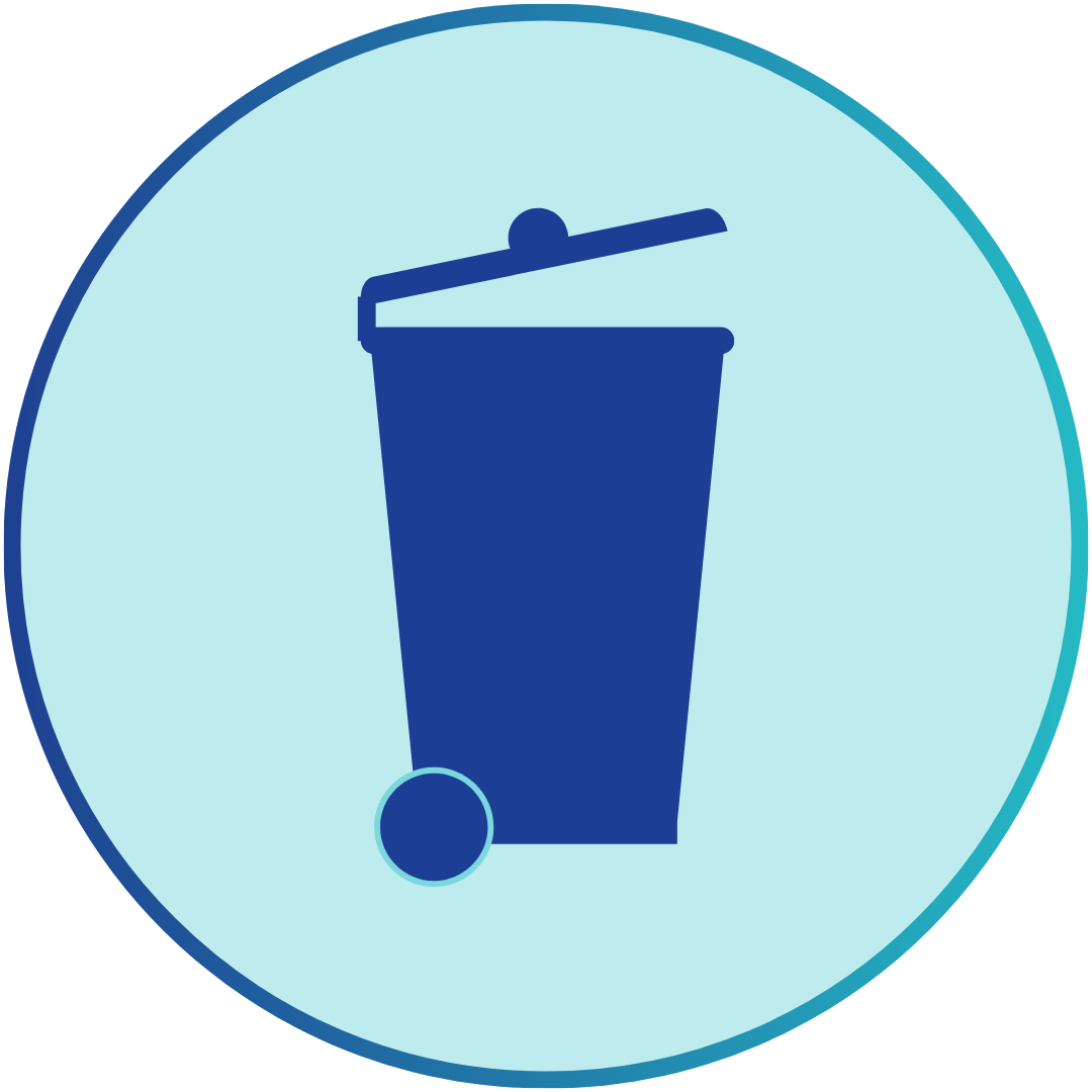 Trash bin icon