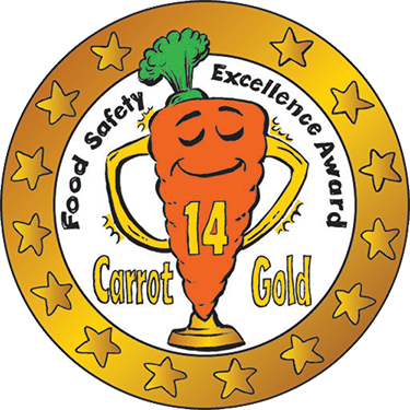 14 Carrot Gold Food Safety Excellence Award