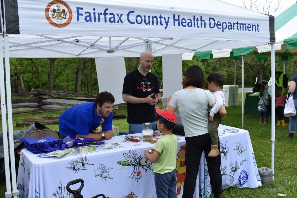 Health Department exhibit booth were attendees learn about disease carrying insects