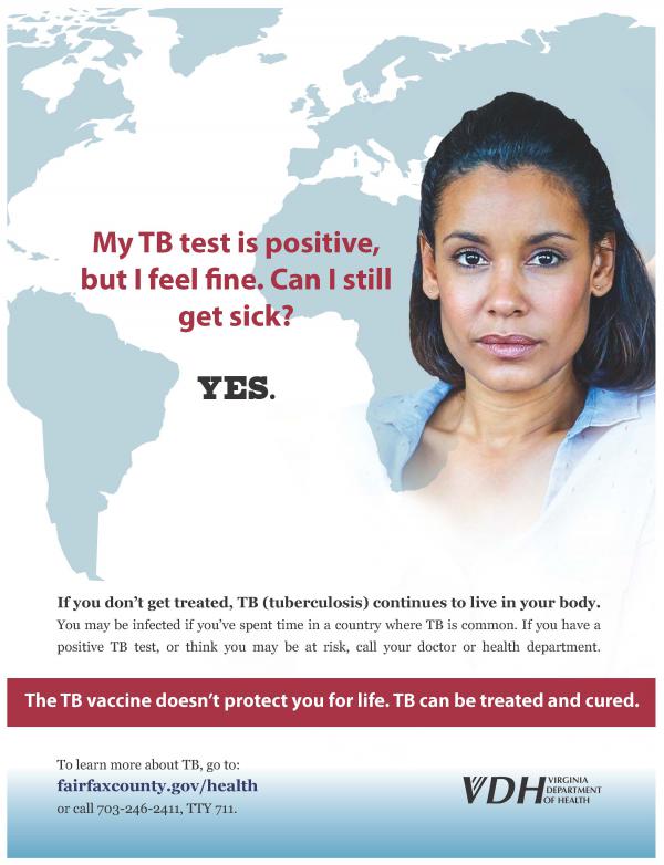TB ad explaining that the TB vaccine does not provide lifelong protection