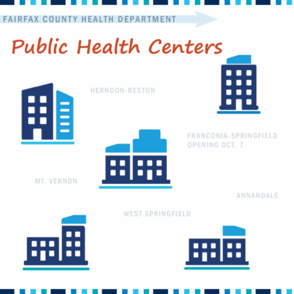 Public Health Centers with building graphics