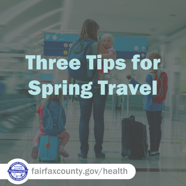 Text: Three Tips for Spring Travel