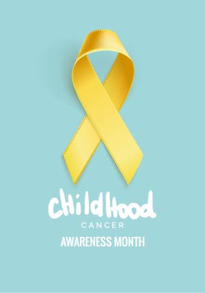 Childhood Cancer Awareness Month ribbon