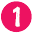 the number 1 in white text on a pink circle background