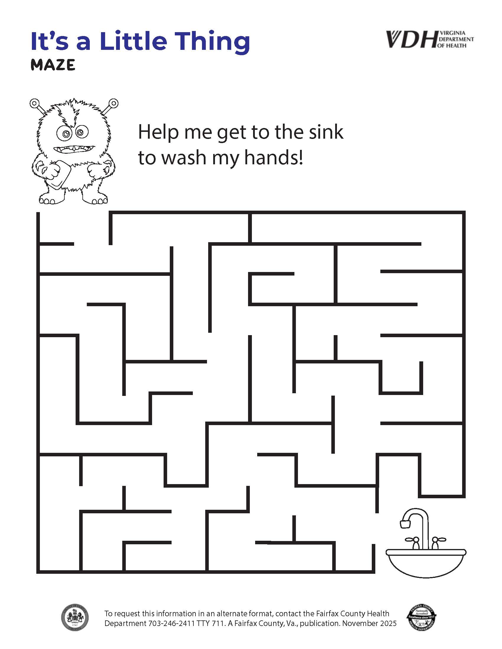 Get to the Sink Maze