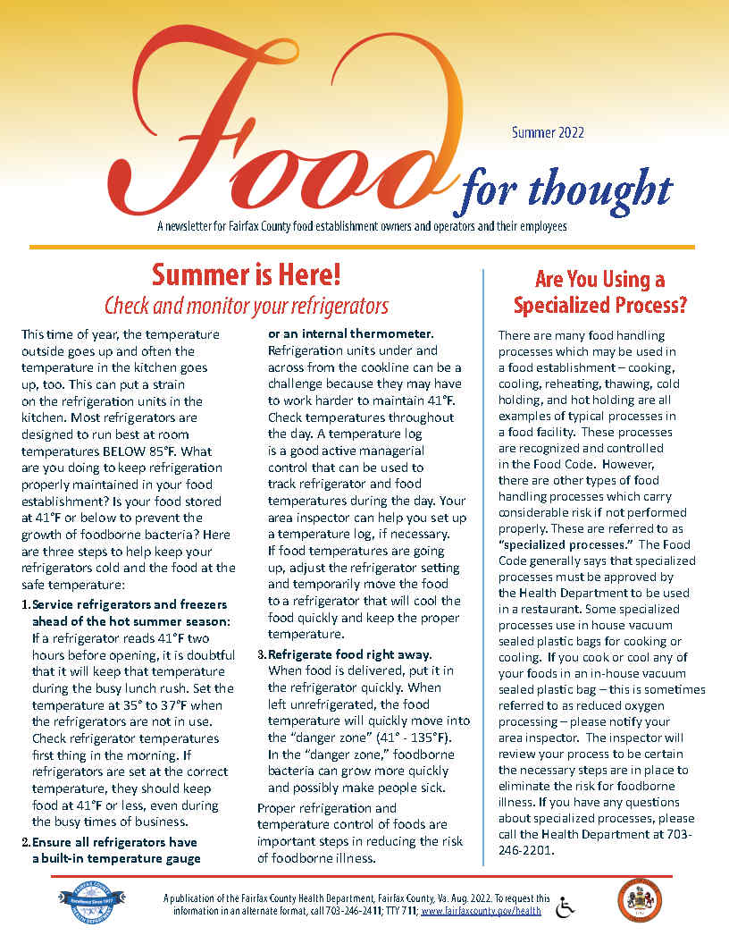 Food for Thought Summer 2022 Page 1