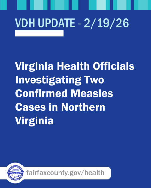 Virginia Health Officials Investigating Two Confirmed Measles Cases in Northern Virginia