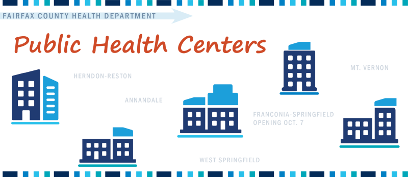 Public Health Centers with building graphics