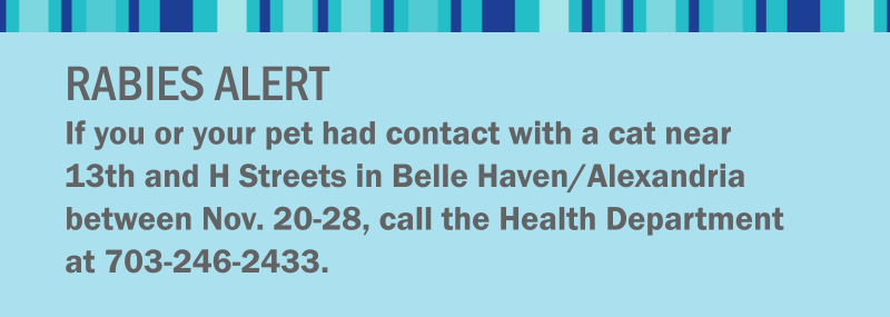 Rabies Alert for November 2025