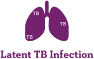 illustration of latent TB infection in the lungs