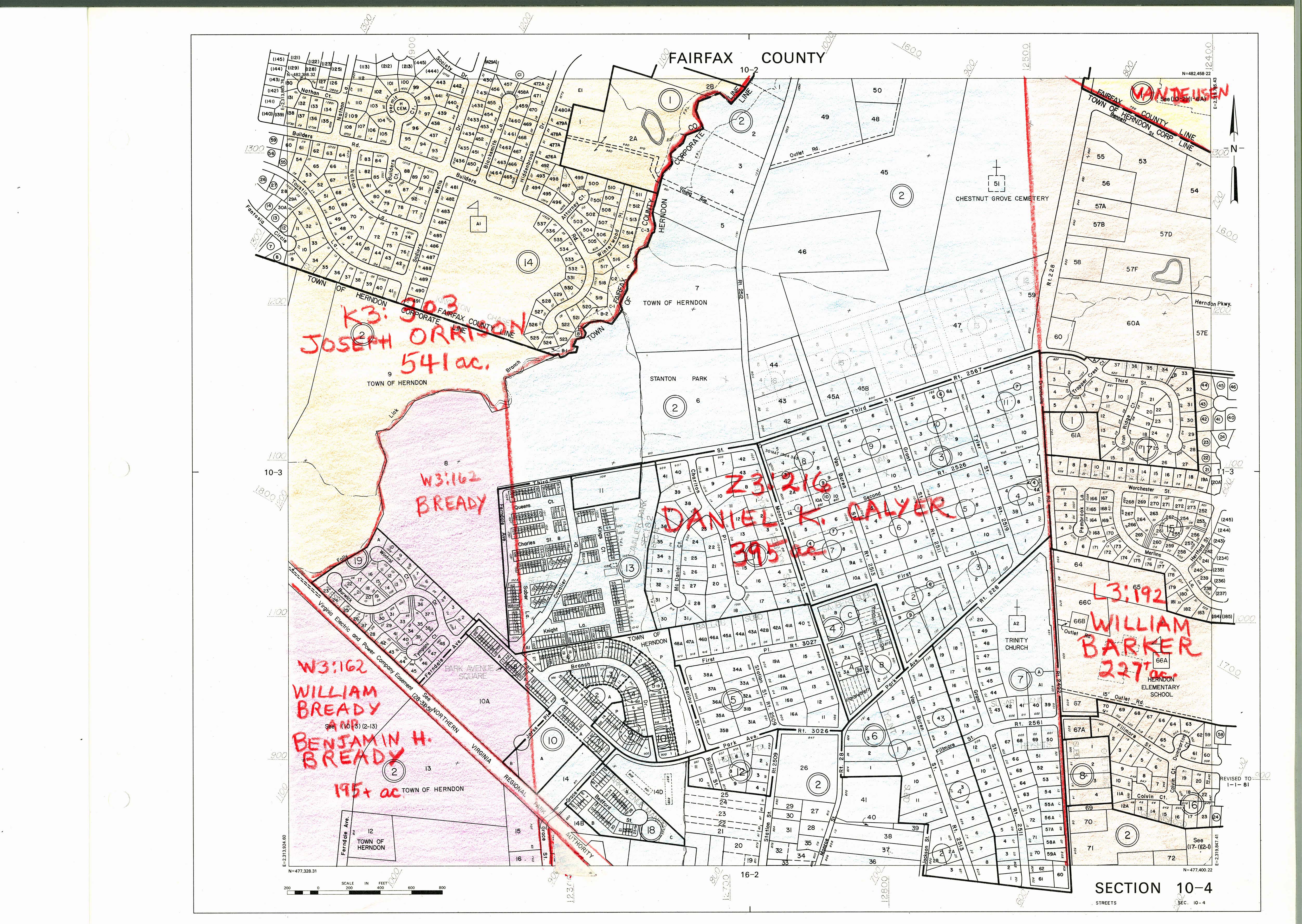 1860 Fairfax County Maps History Commission