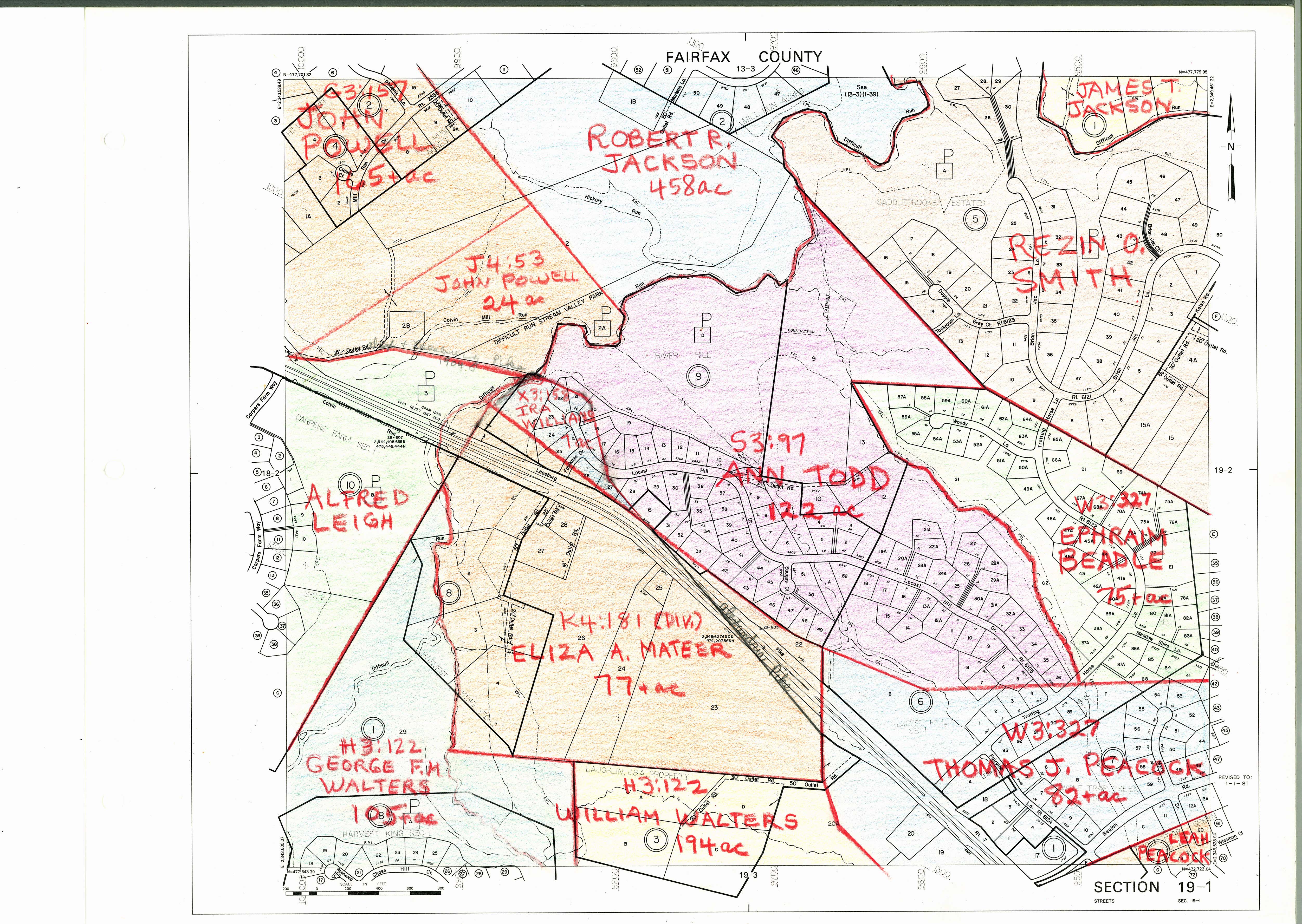 1860 Fairfax County Maps History Commission